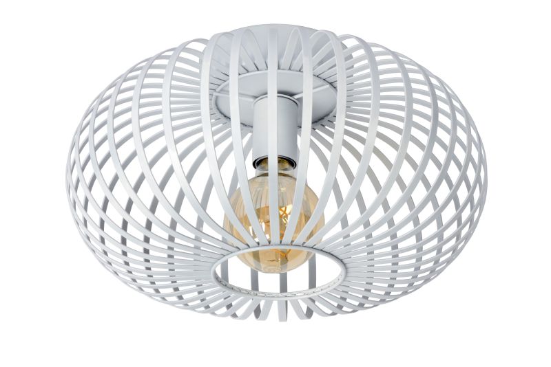 Lucide MANUELA - Zapustené stropné svietidlo - Ø 39,5 cm - 1xE27 - Biele